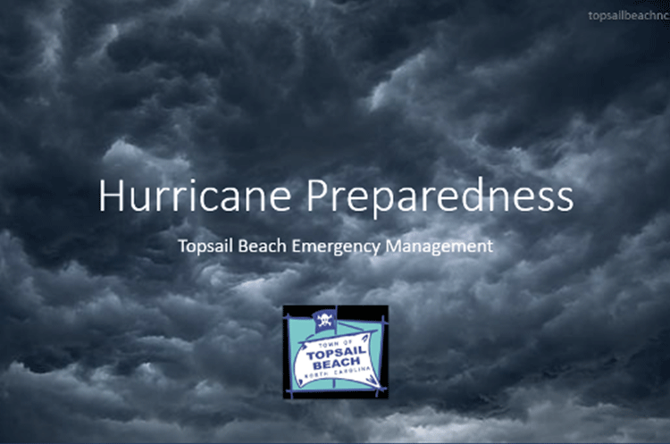 Town of Topsail Beach Hurricane Preparedness